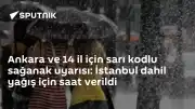Meteoroloji'den 14 ile Sarı Kodlu Sağanak Uyarısı