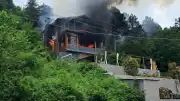 Kastamonu'da Yangında Mahsur Kalan Yaşlı Kadın Kurtarıldı