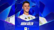 Arda Güler, Şampiyonlar Ligi'nde Sezonun Çıkış Yapan Oyuncusu Seçildi