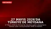 27 Mayıs 2026'da Türkiye'de Meydana Gelen Depremler: AFAD ve Kandilli Verileri