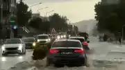 Lüleburgaz'da Şiddetli Sağanak Yağış Hayatı Olumsuz Etkiledi