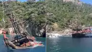 Marmaris'te Tur Teknesi Battı: 148 Kişi Kurtarıldı