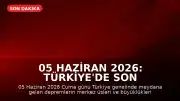 05 Haziran 2026: Türkiye'de Son Depremler ve AFAD Verileri