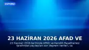23 Haziran 2026 AFAD ve Kandilli Rasathanesi Son Depremler Verileri