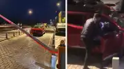 Beşiktaş'ta polis bariyerini yıkan sürücü tutuklandı