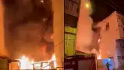İstanbul'da Depo Yangını 3 Binaya Sıçradı