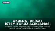 Okulda Tarikat İstemiyoruz Açıklaması Nedeniyle Verilen Kınama Cezası İptal Edildi