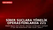 Siber Suçlara Yönelik Operasyonlarda 221 Gözaltı Kararı