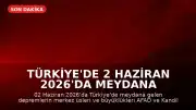 Türkiye'de 2 Haziran 2026'da Meydana Gelen Depremler: AFAD ve Kandilli Son Verileri