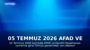 05 Temmuz 2026 AFAD ve Kandilli Verileri: Son Depremler Hakkında Bilgilendirme