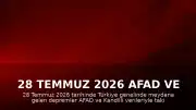 28 Temmuz 2026 AFAD ve Kandilli Son Depremler Listesi: İstanbul, Ankara ve İzmir'de Sarsıntı Oldu mu?