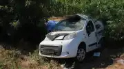 Aksaray'da Şarampole Devrilen Araçta Feci Kaza: 3 Ölü, 1 Yaralı