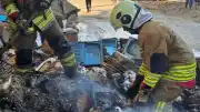 Antakya'da İnşaat Malzemeleri Yangını: Ekiplerin Müdahalesiyle Kontrol Altına Alındı
