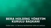 Bera Holding Yönetim Kurulu Başkanı Haşim Şahin: "Golda Gıda ile sermaye piyasalarındaki büyüme yolculuğumuza yeni bir halka ekliyoruz"