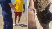 Çanakkale Kepez'de Halk Plajında Patlamamış Askeri Mühimmat Tespit Edildi