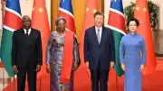 Çin Cumhurbaşkanı Xi Jinping ve Namibya Cumhurbaşkanı Nandi-Ndaitwah Beijing'de Bir Araya Geldi