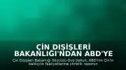 Çin Dışişleri Bakanlığı'ndan ABD'ye Tepki: "Uzak Sulardaki Balıkçılık Faaliyetlerimize Yönelik Kötü Niyetli Baskıları Kabul Edilemez"