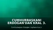 Cumhurbaşkanı Erdoğan'dan Kral 3. Charles'ın Cami Ziyaretine Değerlendirme
