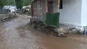 Erzurum Oltu'da Sağanak Yağış Sel Felaketine Yol Açtı