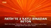 Fatih'te 4 Katlı Binadan Beton Parçaları Düştü: 2 Kişi Son Anda Kurtuldu