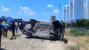 Gaziantep-Nizip Karayolu'nda Otomobil Takla Attı: 9 Yaralı