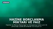 Hazine Borçlanma Miktarı ve Faiz Oranlarında Artış Gözlendi