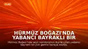Hürmüz Boğazı'nda Yabancı Bayraklı Bir Yük Gemisi Karaya Oturdu