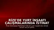 Rize'de Yurt İnşaatı Çalışmalarında İstinat Duvarı ve Yol Çöktü: 3 Bina Tahliye Edildi