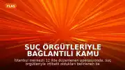 Suç Örgütleriyle Bağlantılı Kamu Görevlilerine Yönelik Operasyon: 50 Gözaltı Kararı