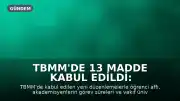 TBMM'de 13 Madde Kabul Edildi: Öğrenci Affı, Akademisyenler ve Vakıf Üniversiteleri İçin Yeni Düzenlemeler
