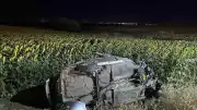 Tekirdağ Çorlu'da Otomobil Tarlaya Devrildi: 5 Yaralı