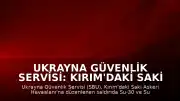 Ukrayna Güvenlik Servisi: Kırım'daki Saki Askeri Havaalanı'ndaki Savaş Uçaklarına Saldırı Düzenlendi