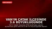Van'ın Çatak ilçesinde 3.6 büyüklüğünde deprem kaydedildi
