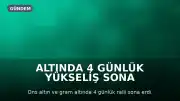 Altında 4 Günlük Yükseliş Sona Erdi: Zirveden Dönüşün Ardından Piyasada 3 Kritik Sinyal İzleniyor