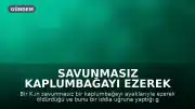 Savunmasız Kaplumbağayı Ezerek Öldüren K. ve Erkeğe Tepki Yağıyor