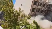 Elazığ'da Yıkımı Planlanan Binalar Tek Dokunuşla Yerle Bir Oldu