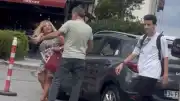 Şişli'de Trafikte Tartıştığı Sürücüye Saldıran Kadın Yakalandı