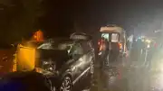 Adapazarı-Nallıhan-Ankara kara yolunda zincirleme kaza: 4 yaralı