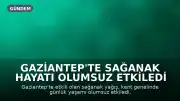 Gaziantep'te Sağanak Hayatı Olumsuz Etkiledi