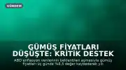 Gümüş Fiyatları Düşüşte: Kritik Destek Seviyesi Tehlikede