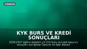 KYK Burs ve Kredi Sonuçları 2026: Gözler Gençlik ve Spor Bakanlığı'nda