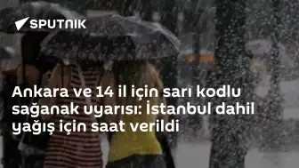 Meteoroloji'den 14 ile Sarı Kodlu Sağanak Uyarısı