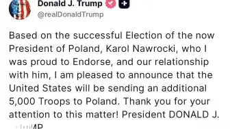ABD Başkanı Trump: Polonya'ya 5 bin ek asker göndereceğiz