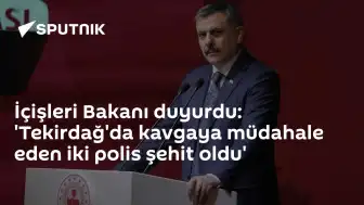 İçişleri Bakanlığı Duyurdu: Tekirdağ'da Kavgaya Müdahale Eden İki Polis Şehit Oldu