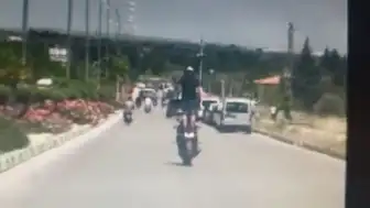 Kilis'te Akrobatik Motosiklet Sürücüsüne 46 Bin TL Ceza ve Ehliyetine El Konuldu