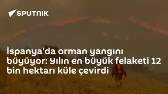 İspanya'da Orman Yangınları Kontrol Altına Alınmaya Çalışılıyor: 12 Bin Hektar Alan Yandı