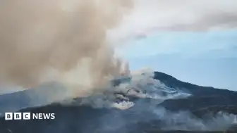 Gwynedd'deki Orman Yangını Uzaydan Görüntülendi: Hava Desteği Sağlanıyor