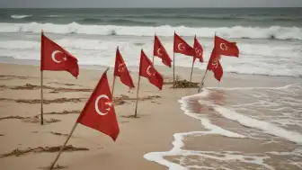 Tekirdağ'da Olumsuz Hava Koşulları Nedeniyle Denize Girmek Yasaklandı
