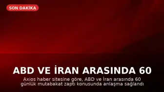 ABD ve İran Arasında 60 Günlük Mutabakat Zaptı Anlaşması Sağlandı