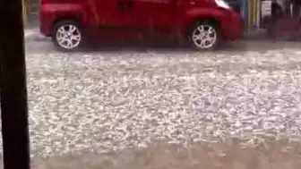 Ankara'da Şiddetli Dolu Yağışı Hayatı Olumsuz Etkiledi